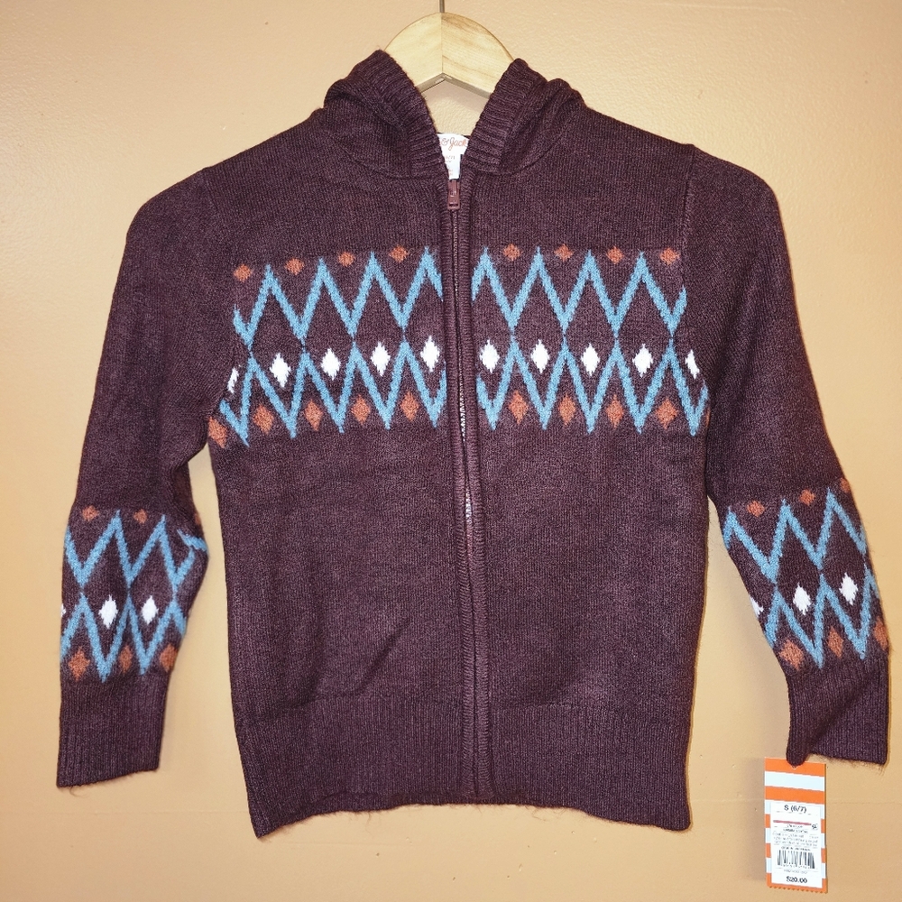 Cat & Jack Maroon Knit Sweater